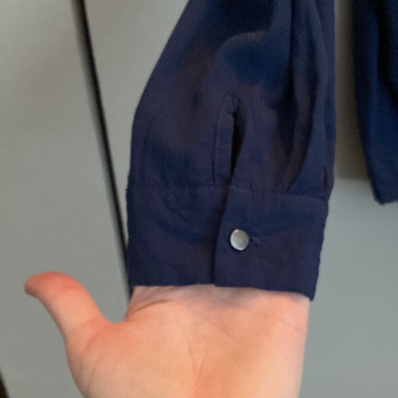 Zara William Rast Navy Blue Blouse size XS - Picture 4 of 6